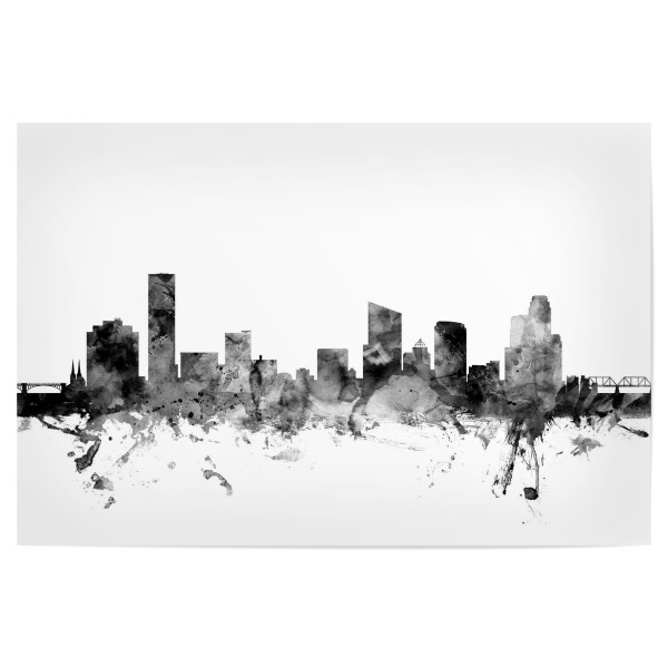 Poster 30x20 cm "Grand Rapids Michigan" artboxONE - Städte,Reise,Schwarzweiß,Architektur