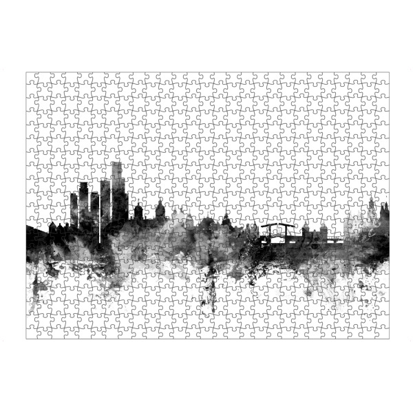 Puzzle Ravensburger "Amsterdam 2" artboxONE - Städte,Reise,Schwarzweiß,Architektur