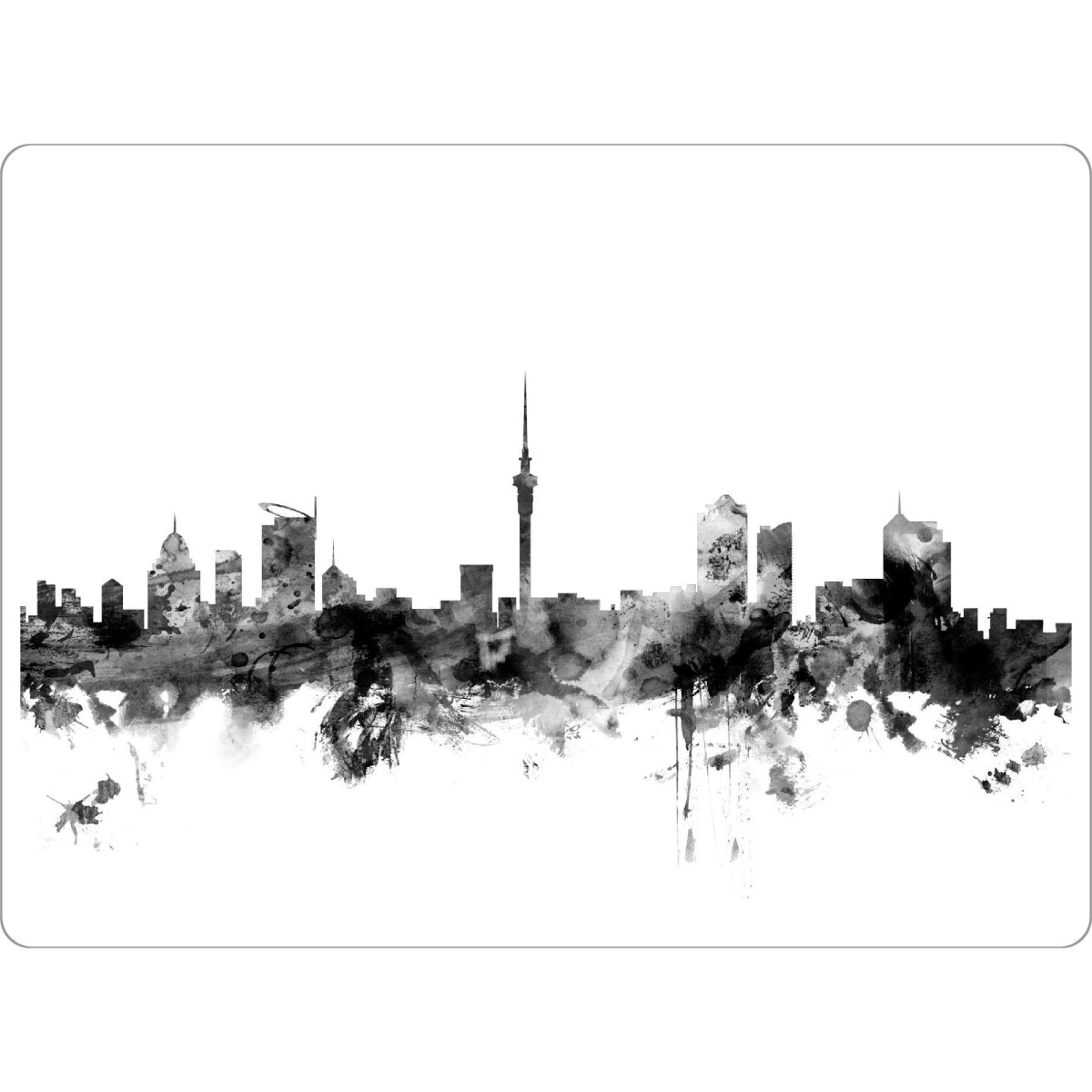 Tischset "Auckland New Zealand" artboxONE - Städte,Reise,Schwarzweiß,Architektur