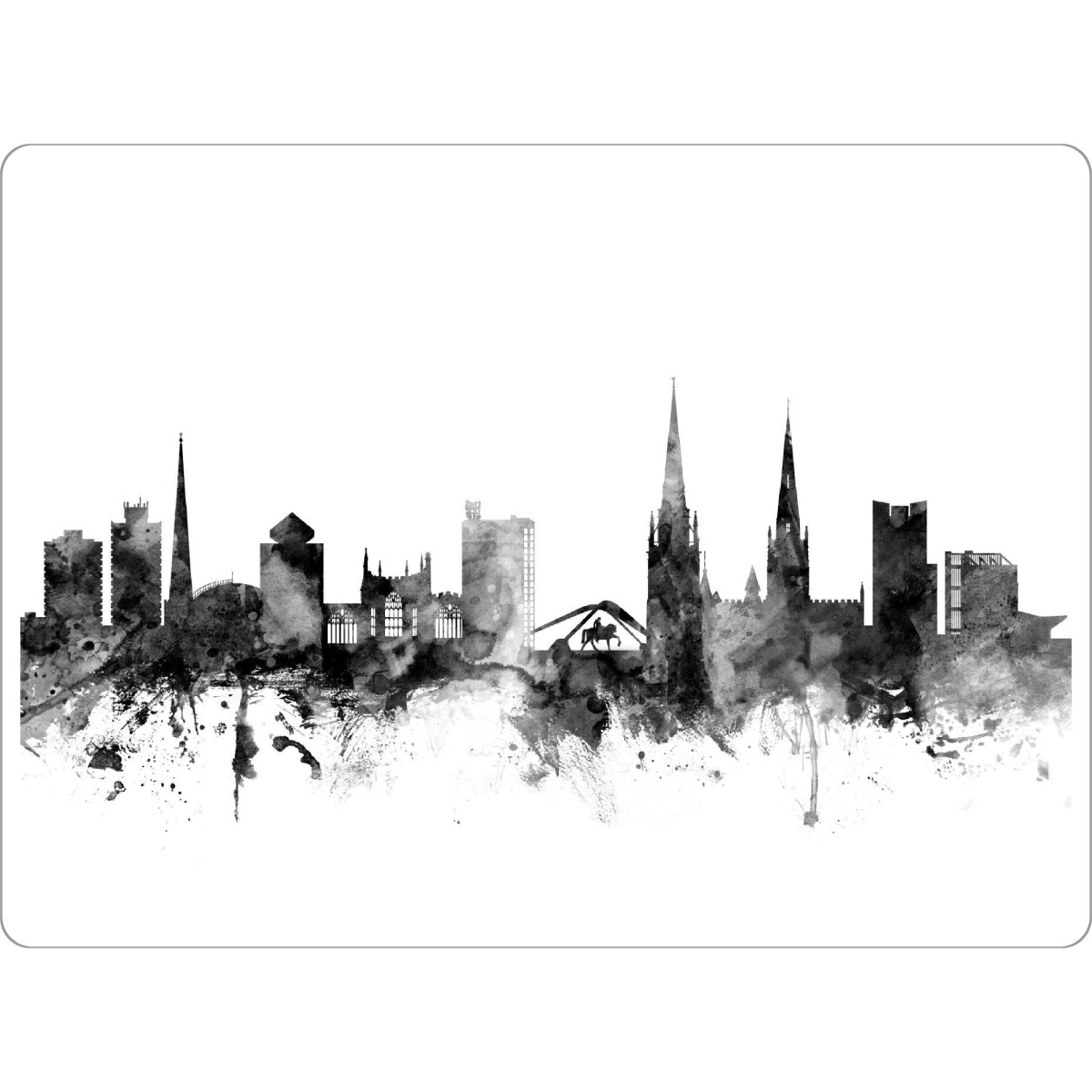 Tischset "Coventry England" artboxONE - Städte,Reise,Schwarzweiß,Architektur