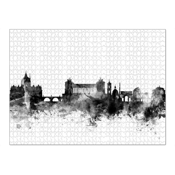 Puzzle Ravensburger "Rome Italy" artboxONE - Städte,Reise,Schwarzweiß,Architektur