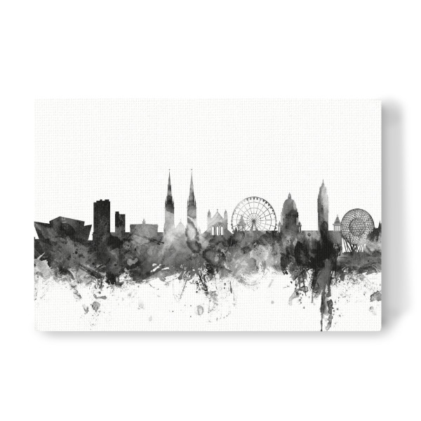 Leinwandbild "Belfast Northern Ireland" artboxONE - Städte,Reise,Schwarzweiß,Architektur
