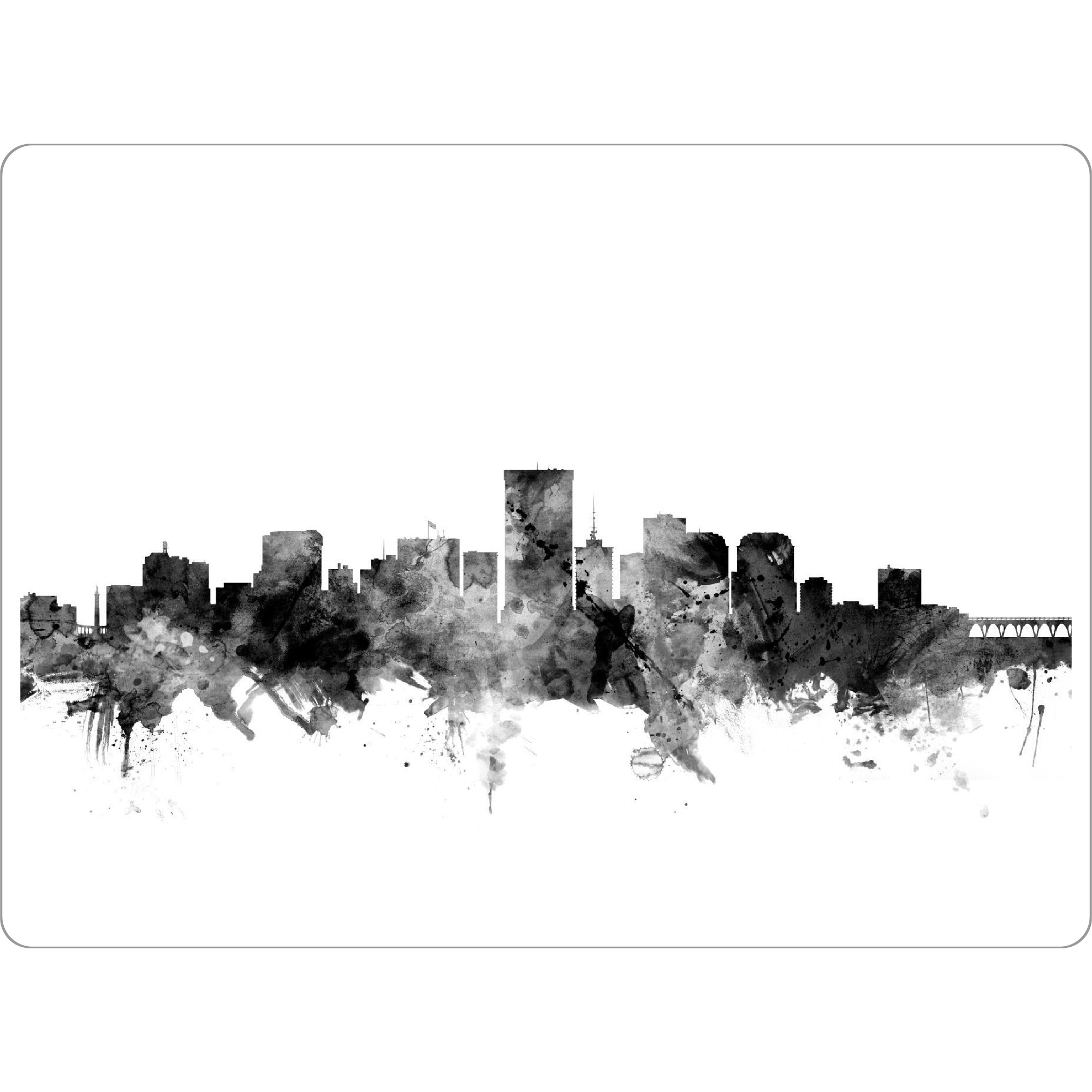 Tischset "Richmond Virginia" artboxONE - Städte,Reise,Schwarzweiß,Architektur