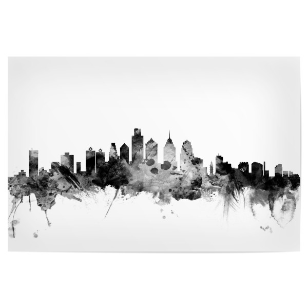 Poster 30x20 cm "Philadelphia Pennsylvania" artboxONE - Städte,Reise,Schwarzweiß,Architektur