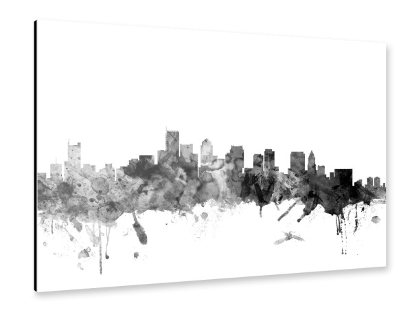 Alu-Dibond "Boston Massachusetts" 30x20 cm artboxONE
