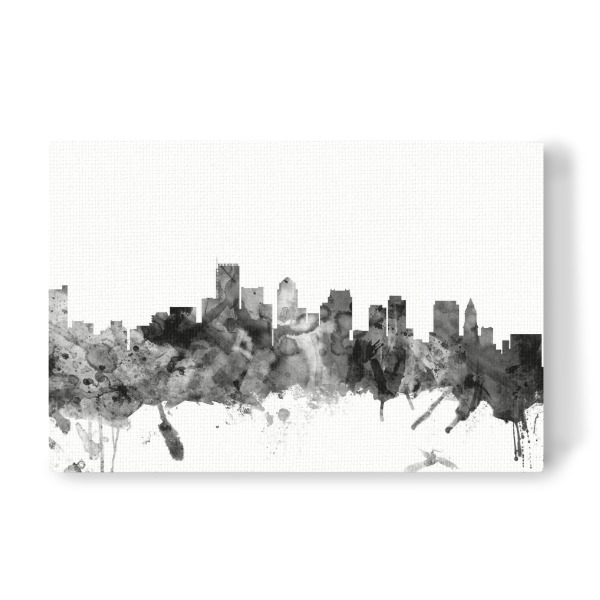 Leinwandbild "Boston Massachusetts" artboxONE - Städte,Reise,Schwarzweiß,Architektur