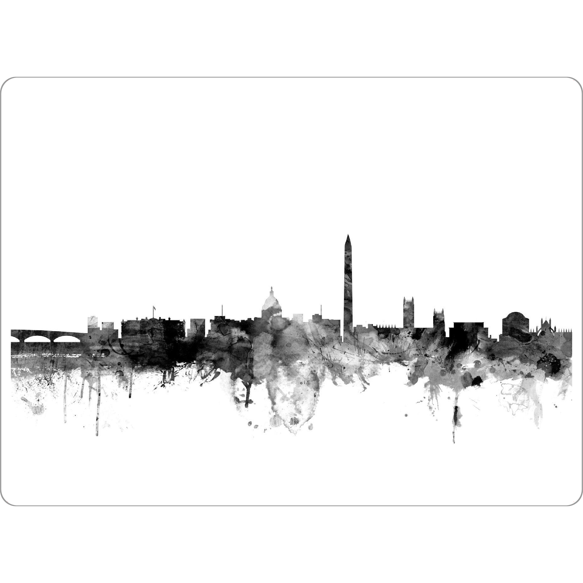 Tischset "Washington DC" artboxONE - Städte,Reise,Schwarzweiß,Architektur