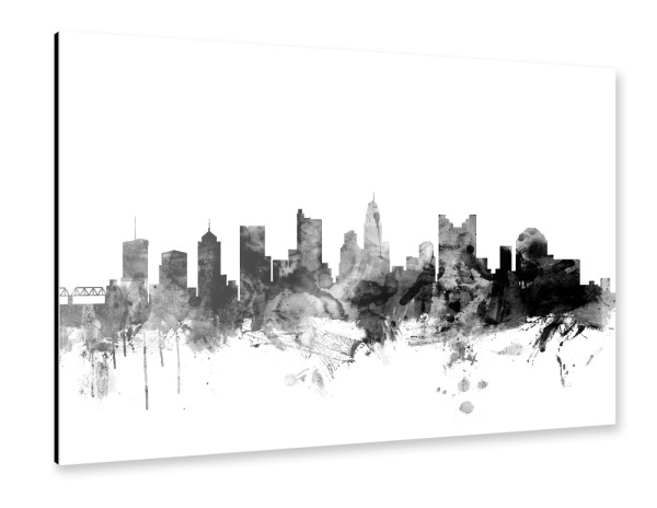 Alu-Dibond "Columbus Ohio" 30x20 cm artboxONE