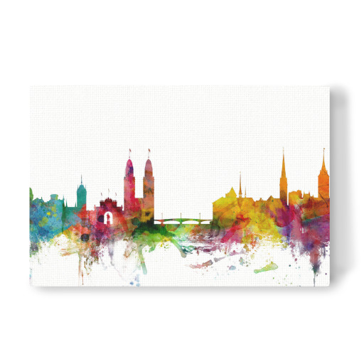 Zurich Switzerland Watercolor