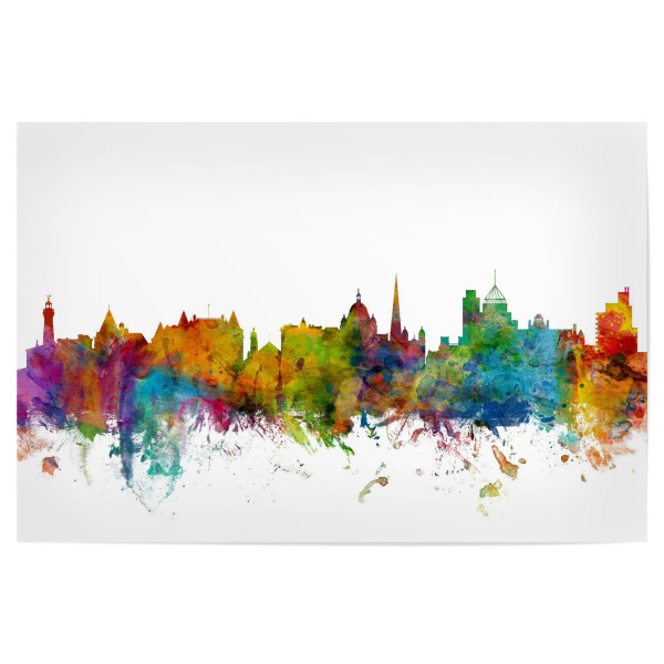 Poster 30x20 cm "Victoria Canada Watercolor" artboxONE - Städte,Reise,Architektur