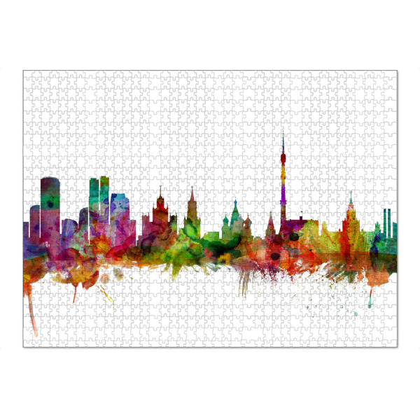 Puzzle Ravensburger "Moscow Watercolor" artboxONE - Städte,Reise,Architektur