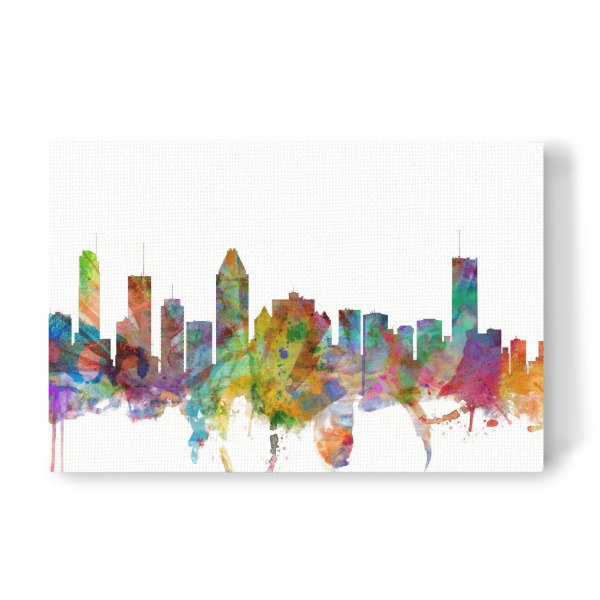 Leinwandbild "Montreal Canada Watercolor" artboxONE - Städte,Reise,Architektur
