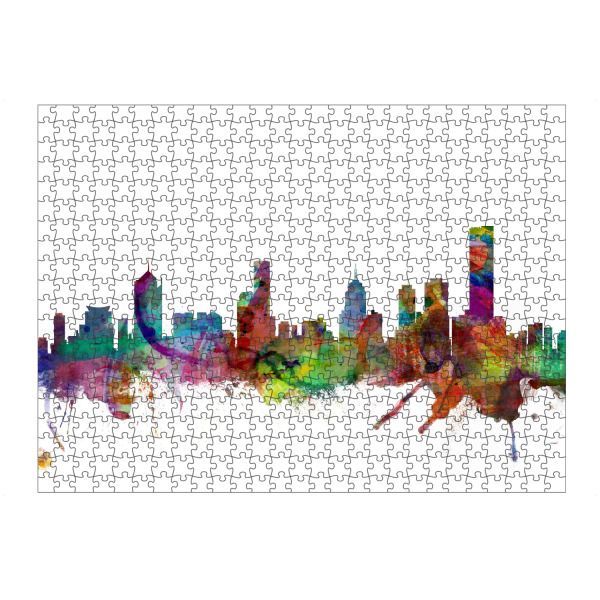Puzzle Ravensburger "Melbourne Watercolor" artboxONE - Städte,Reise,Architektur
