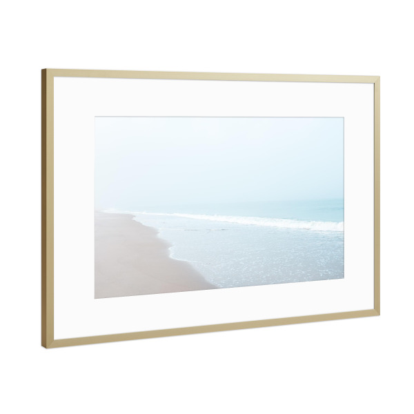 Poster mit Rahmen Gold "SMTH WATRS #2" artboxONE - Natur,Reise,Reise / Strand und Meer