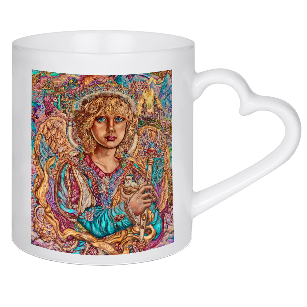 Herztasse "Angel Hodiel" artboxONE - Menschen,Weihnachten - Gott,Schöpfung,Fantasie,Religion,Engel,Bunt