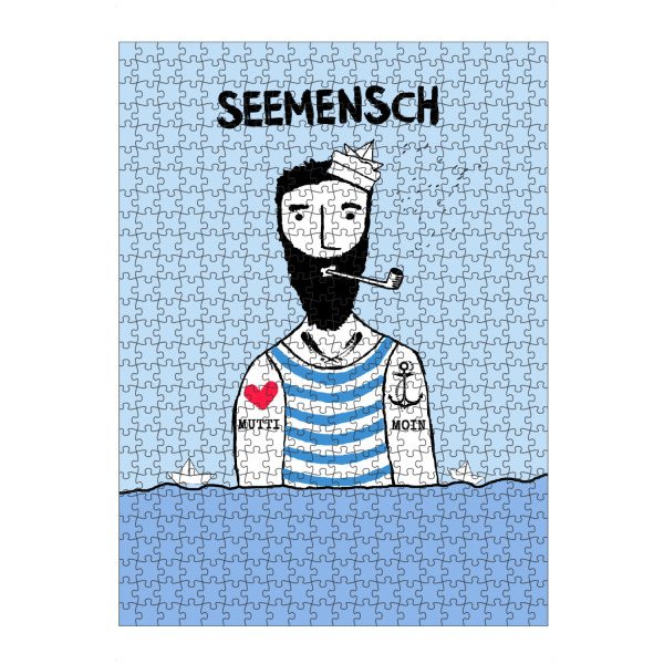 Puzzle Ravensburger "Seemensch" artboxONE - Menschen - Anker,Meer,Seemann,Maritim,Schiff - Bild Anker