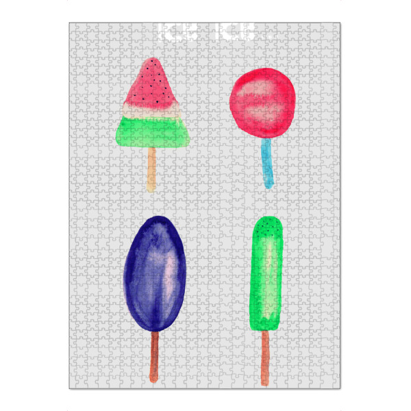 Puzzle Ravensburger "Ice ice" artboxONE - Typografie,Essen & Trinken - Eis,Eis,Sommer - Bild Eis