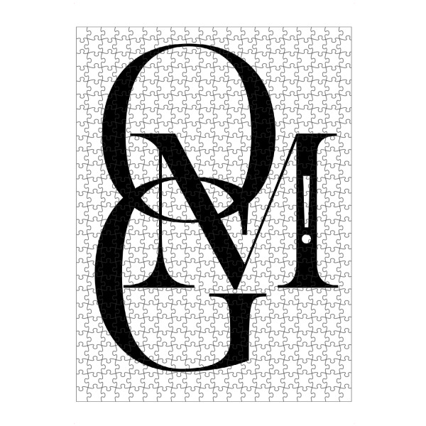 Puzzle Ravensburger "OMG!" artboxONE - Typografie,Schwarzweiß