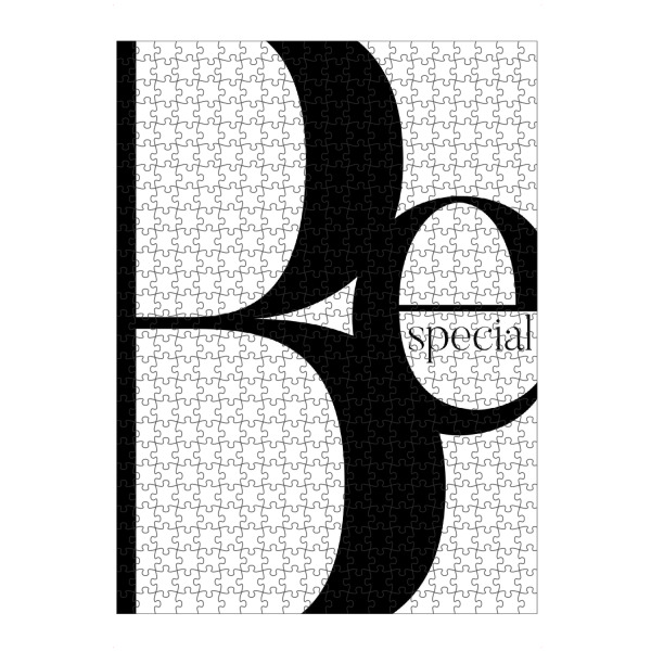 Puzzle Ravensburger "BE SPECIAL" artboxONE - Typografie,Schwarzweiß - Be,Special,Sei,Speziell - Bild be