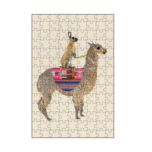 Lama und Hase