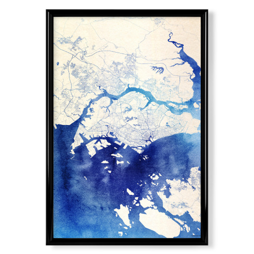 Singapur Blue Infusion Map I