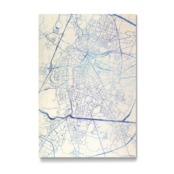 Galerie-Print "Padua Italien Blue Infusion Map II" 30x20 cm artboxONE