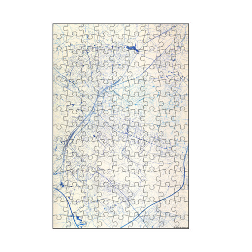 Bielefeld Deutschland Blue Infusion Map I