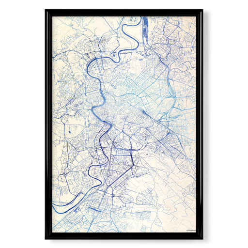Rom Italien Blue Infusion Map I Rom Italien Blue Infusion Map I