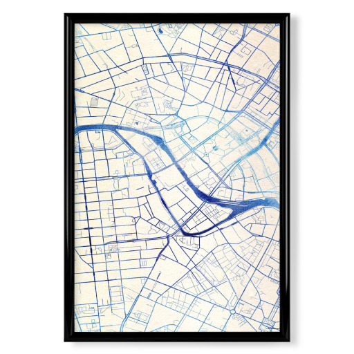 Berlin Deutschland Blue Infusion Map III