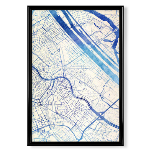 Wien Österreich Blue Infusion Map I