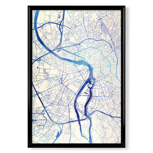 Toulouse Frankreich Blue Infusion Map II