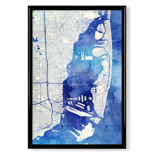 Miami USA Blue Infusion Map II