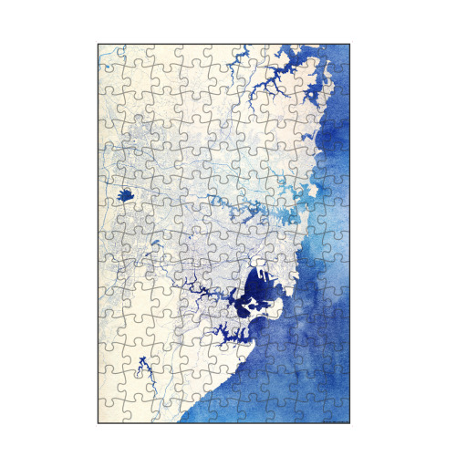 Sydney Australien Blue Infusion Map I