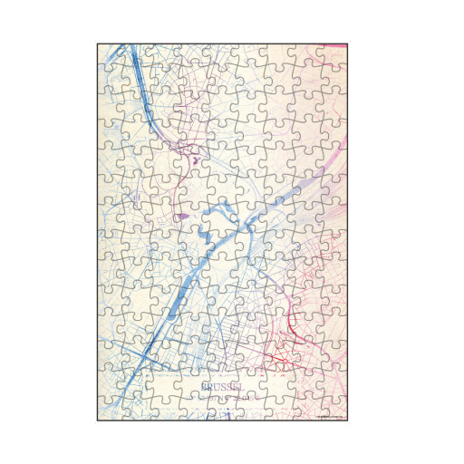 Brüssel Belgien Map Rose And Serenity I