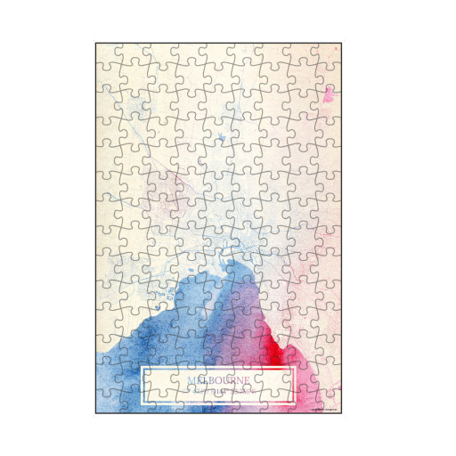 Melbourne Australien Map Rose And Serenity I