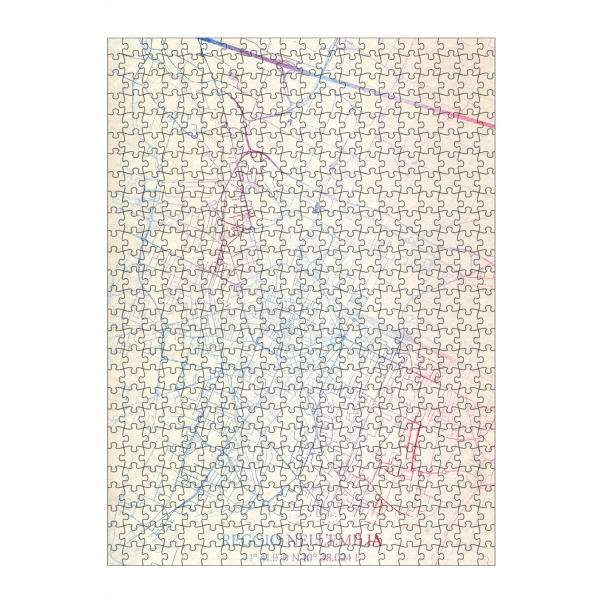 artboxONE Puzzle "Reggio-nell’Emilia Italien Map Rose And Serenity II" artboxONE - Städte,Reise,Kartografie
