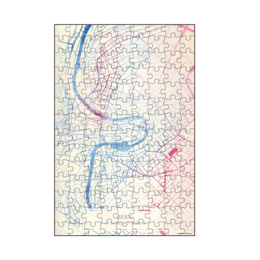 Bern Schweiz Map Rose And Serenity I