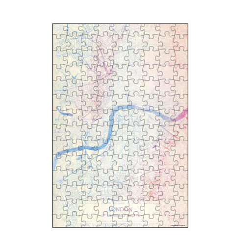 London GB Map Rose And Serenity I