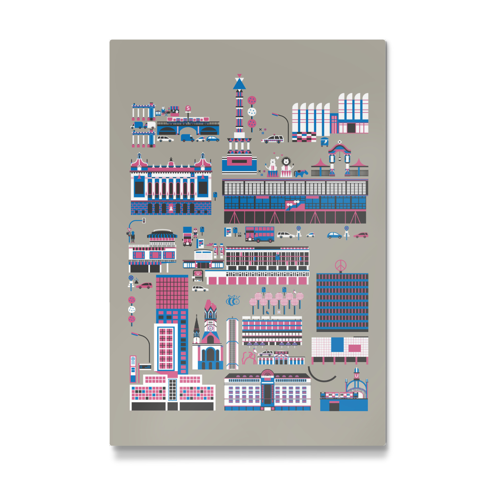 Galerie-Print "Berlin City West" 75x50 cm artboxONE