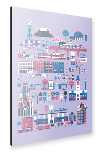 Alu-Dibond "Berlin-Prenzlauer Berg" 30x20 cm artboxONE