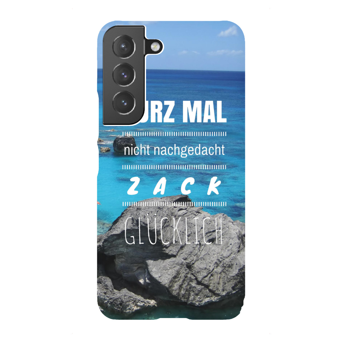 Samsung Galaxy "GLÜCKLICH" Premium-Case Handyhülle artboxONE