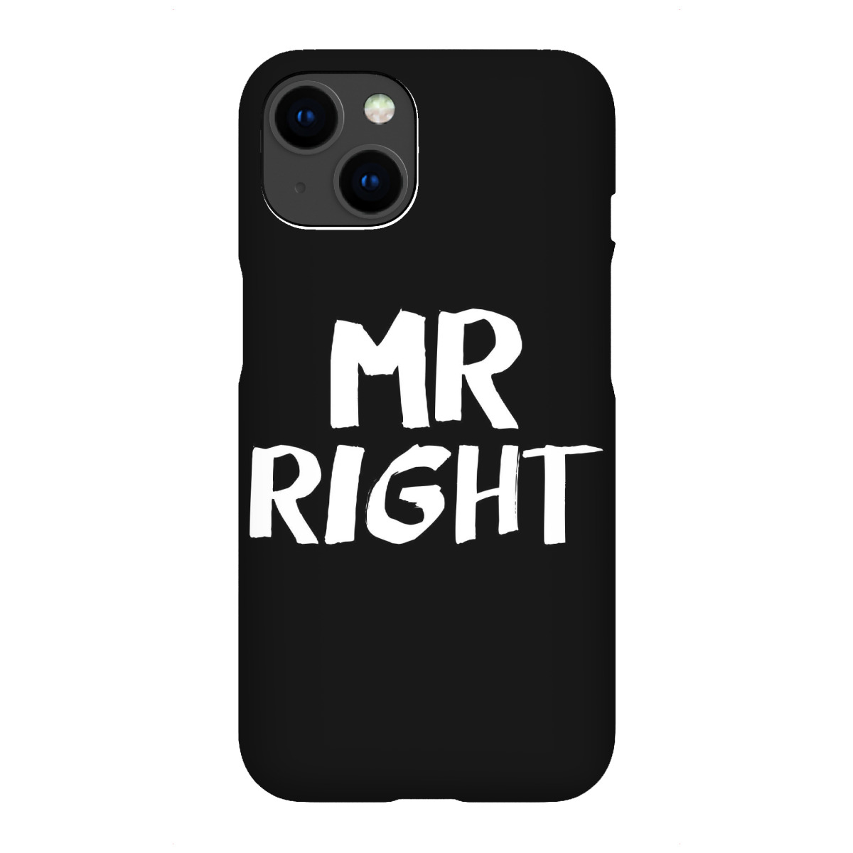 "MR RIGHT"für iPhone - Premium-Case Handyhülle artboxONE