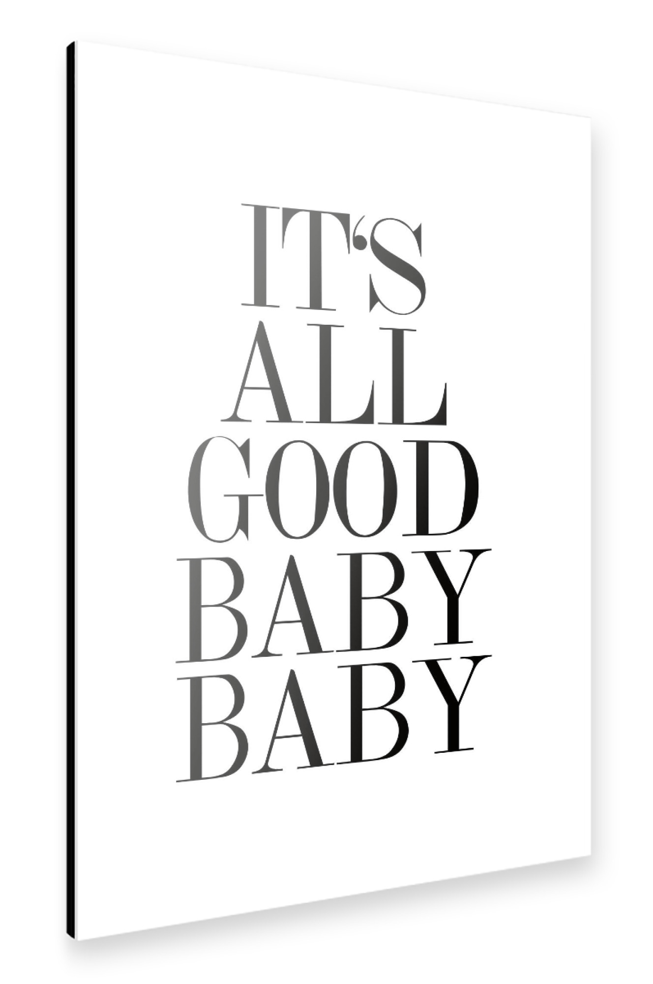 Alu-Dibond "BABY BABY" 30x20 cm artboxONE