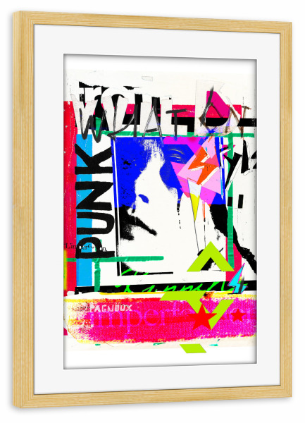 Poster mit Rahmen kiefer "Imperfection" artboxONE - Typografie,Fashion,Streetart