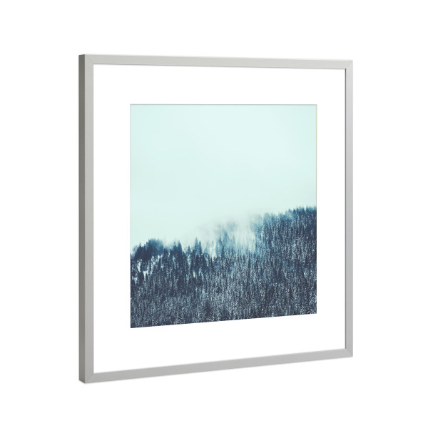 Poster mit Rahmen Silber "Nebel im Schwarzwald" artboxONE - Natur,Reise,Reise / Länder