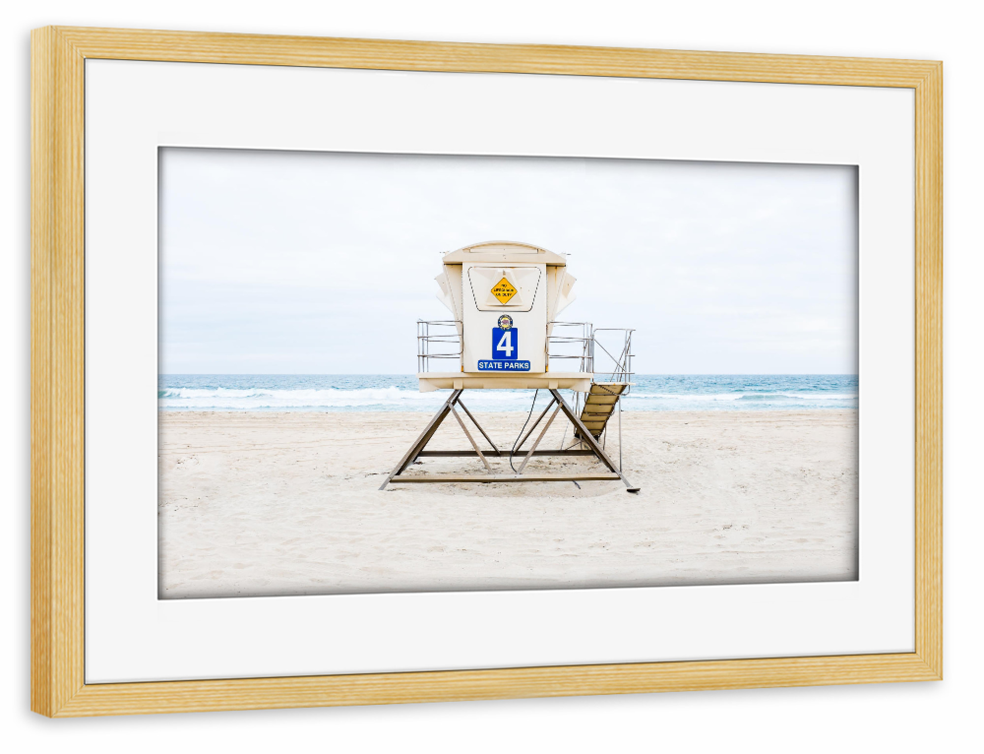 Poster mit Rahmen kiefer "STATES OF MIND #4" artboxONE - Reise / Strand und Meer