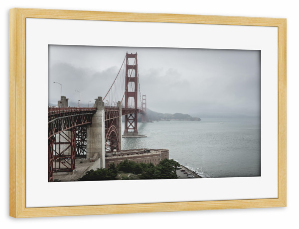 Poster mit Rahmen kiefer "OLD SCHOOL" artboxONE - Städte,Reise,Architektur