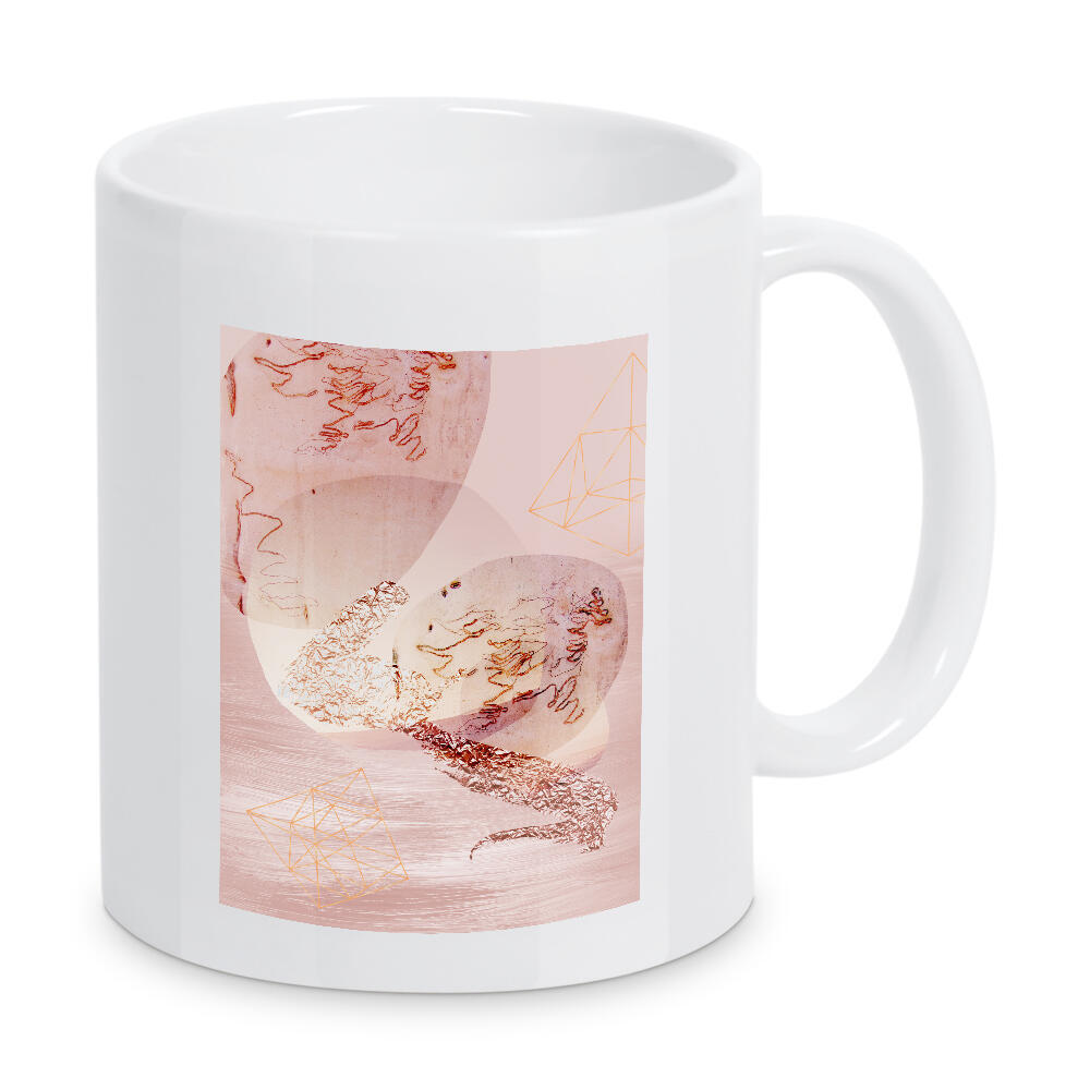 Tasse "Blush and Rose Gold Abstract" artboxONE - Abstrakt - Blush,Rose gold
