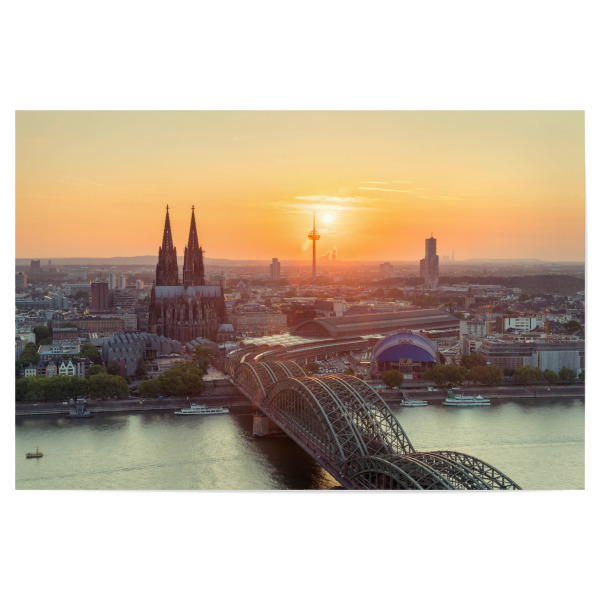Poster "Köln Summer Cityscape" artboxONE - Städte - Köln,Rhein,Dom