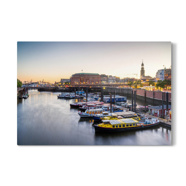 Galerie-Print "Hamburg Hafen Landungsbrücken" 30x20 cm artboxONE
